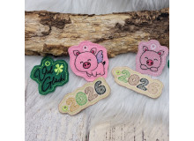 ADVENTSKALENDER 25. Dezember: Stickserie ITH - Anhänger Jahreswechsel Schwein